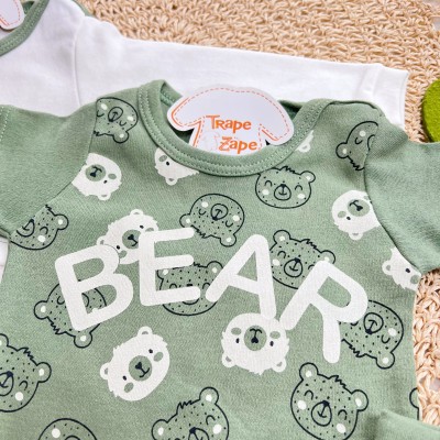 Conj. de Malha 3 peças - Bear de Camisetinha - Verde